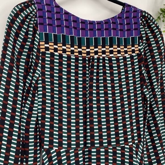 Anthropologie MAEVE Gianna Tunic Dress Long Sleeve printed Multi‎ size 0 - Picture 9 of 16
